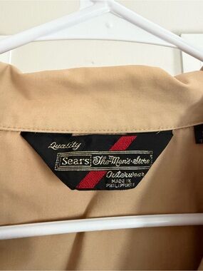 Sears beige vintage zip up